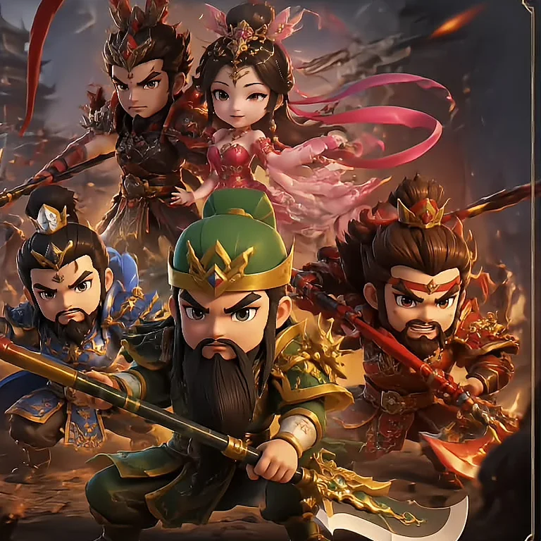 《桃园将帅录》Q版三国名将群像，关羽、张飞等武将集结